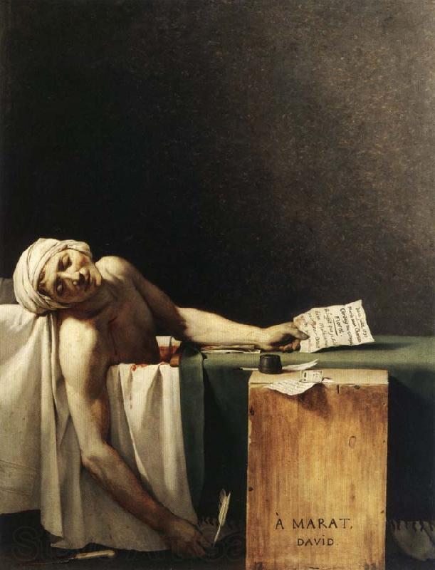 Jacques-Louis David Marat Assassinated in His Bath Norge oil painting art